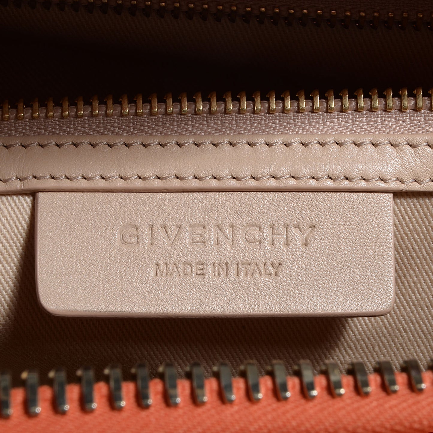 Smooth Calfskin Medium Bi-Color Antigona Orange Beige