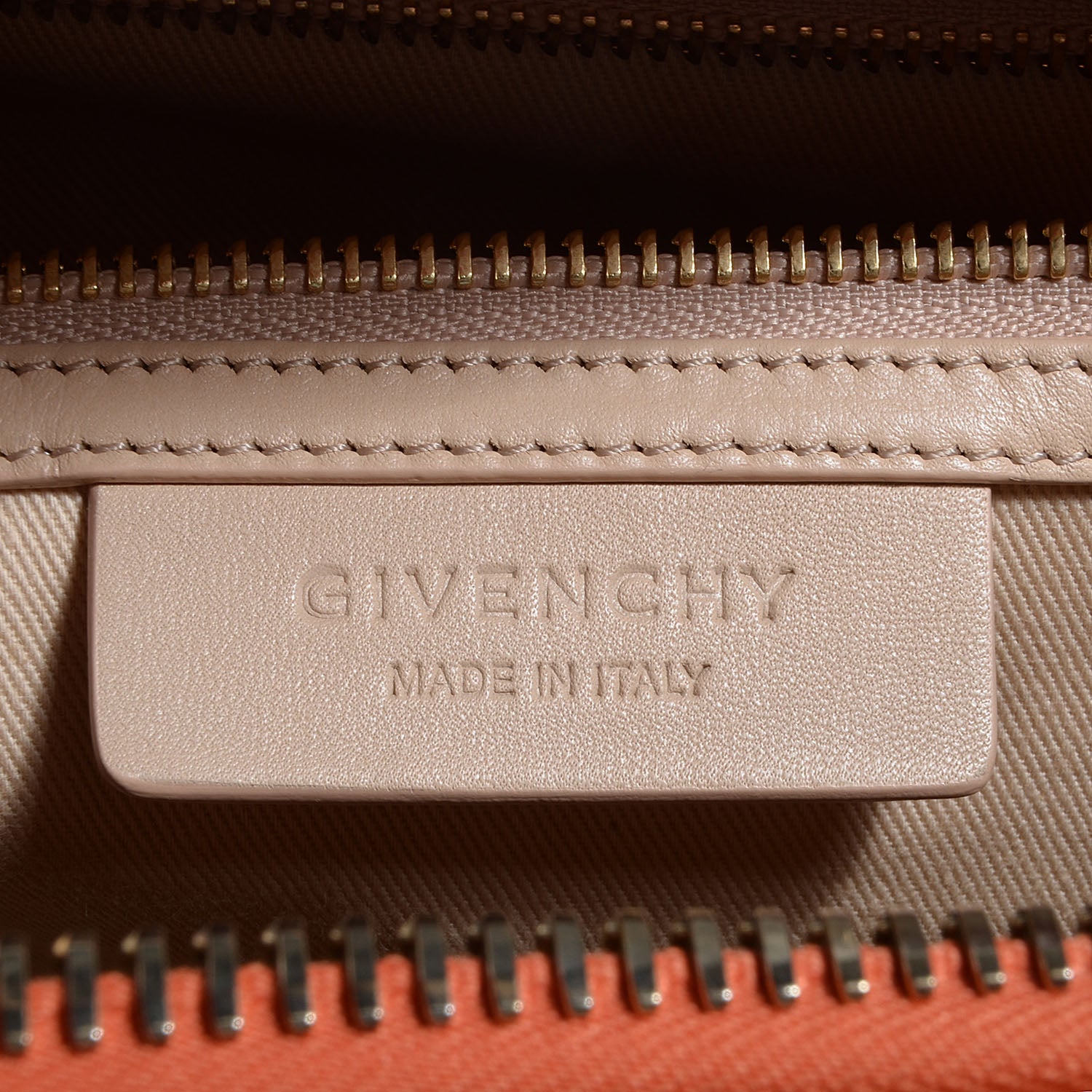 Givenchy Smooth Calfskin Medium Bi-Color Antigona Orange Beige 6 of 9