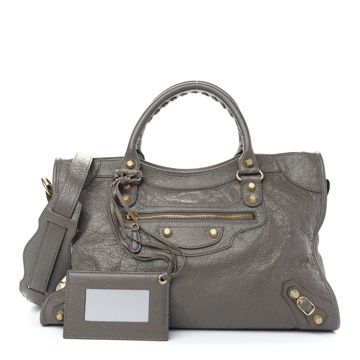 Agneau Giant 12 Gold Hardware City Beige Liege