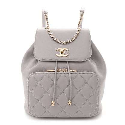 Chanel Caviar Quilted Business Affinity Backpack Grey 1 of 11