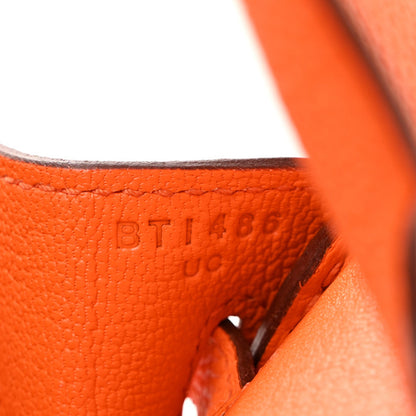 Hermes Togo Birkin 25 Orange Minium 7 of 12