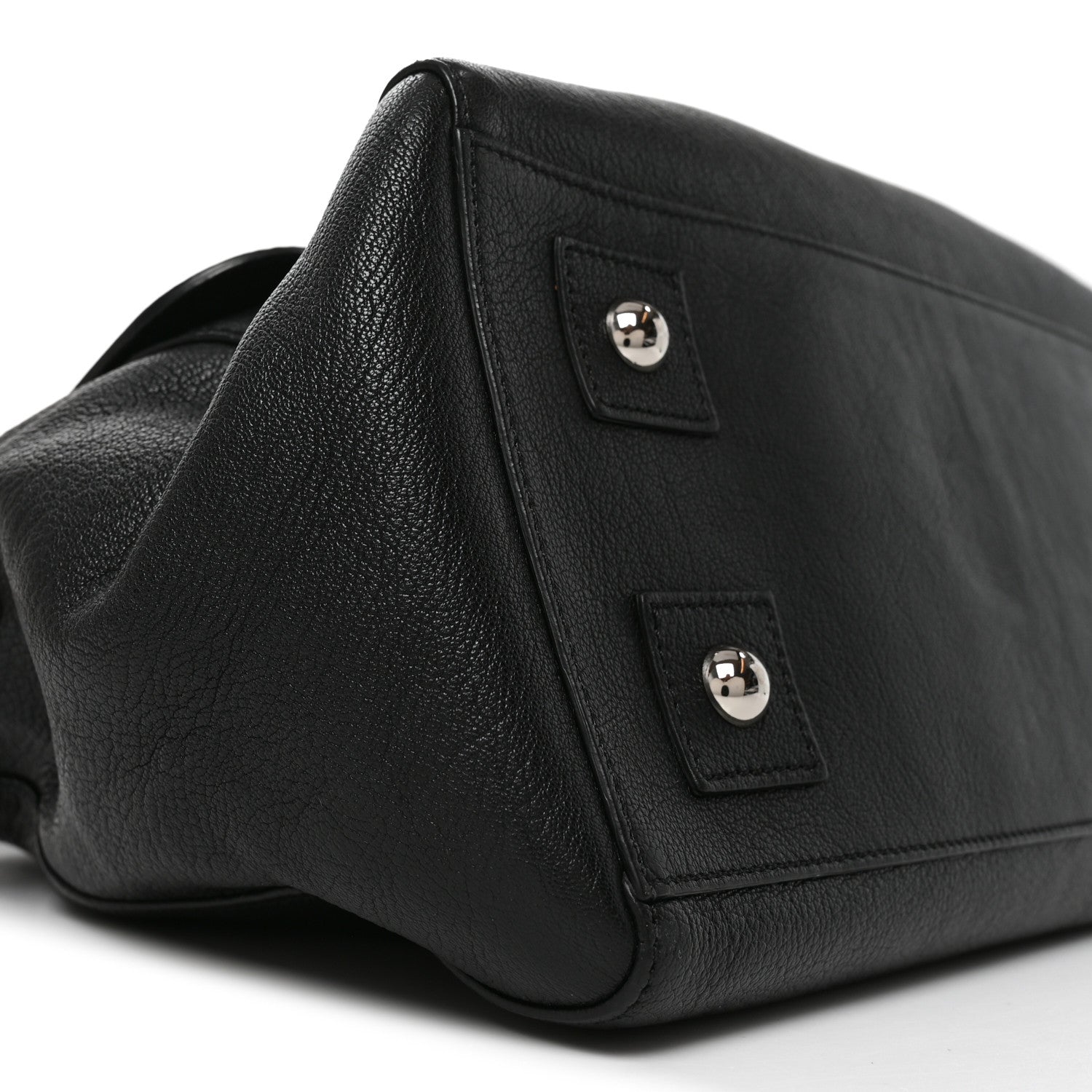 Mulberry Glossy Goatskin Medium Del Rey Satchel Black 8 of 9