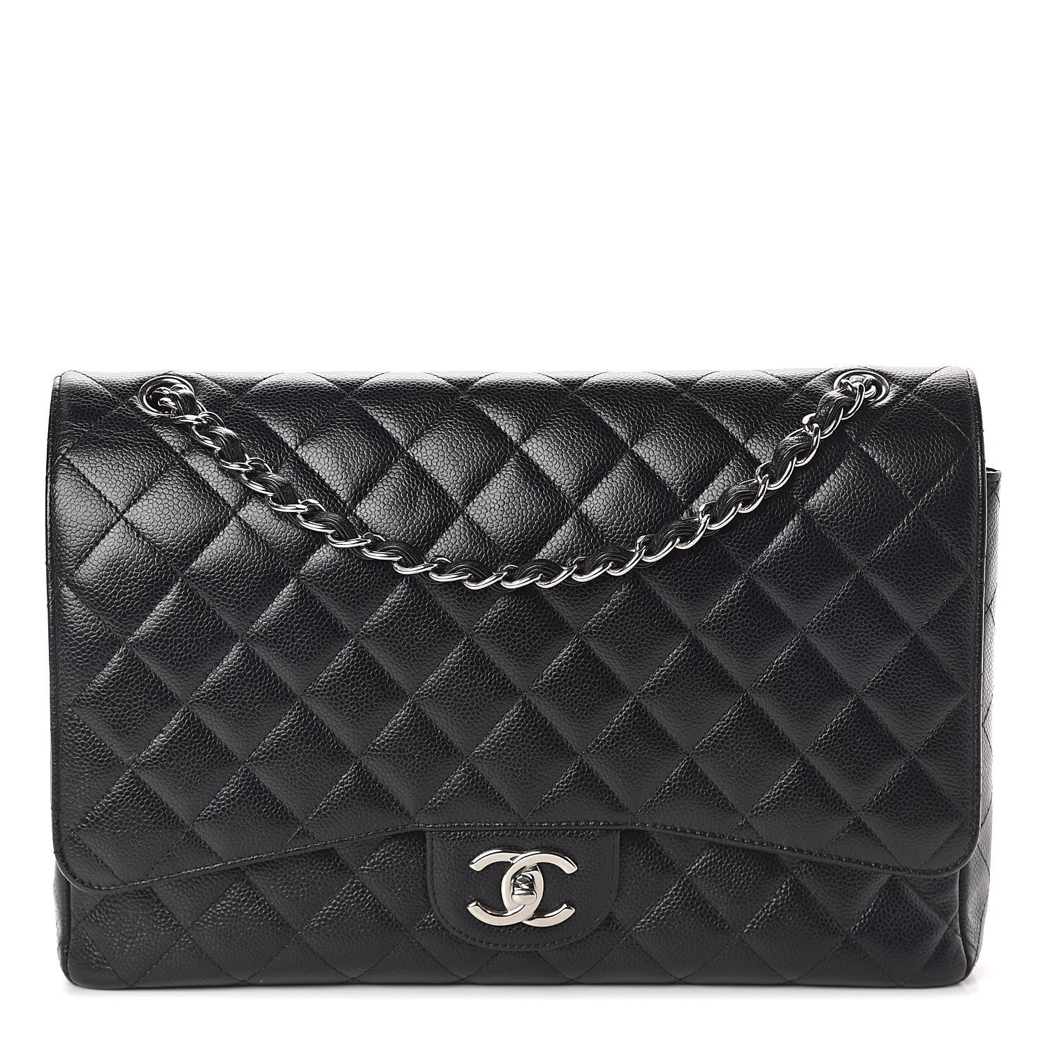 Chanel Caviar Quilted Maxi Double Flap Black 1 of 9