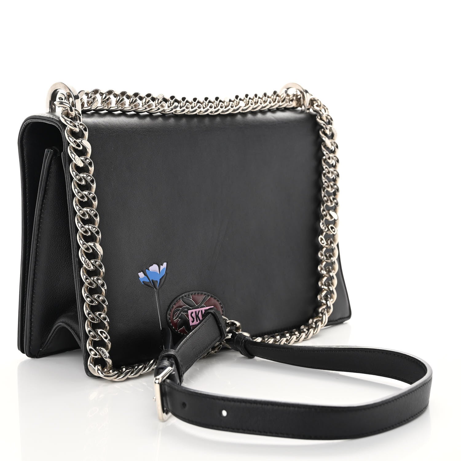 Christian Dior Calfskin Paradise Diorama Flap Bag Black 3 of 9