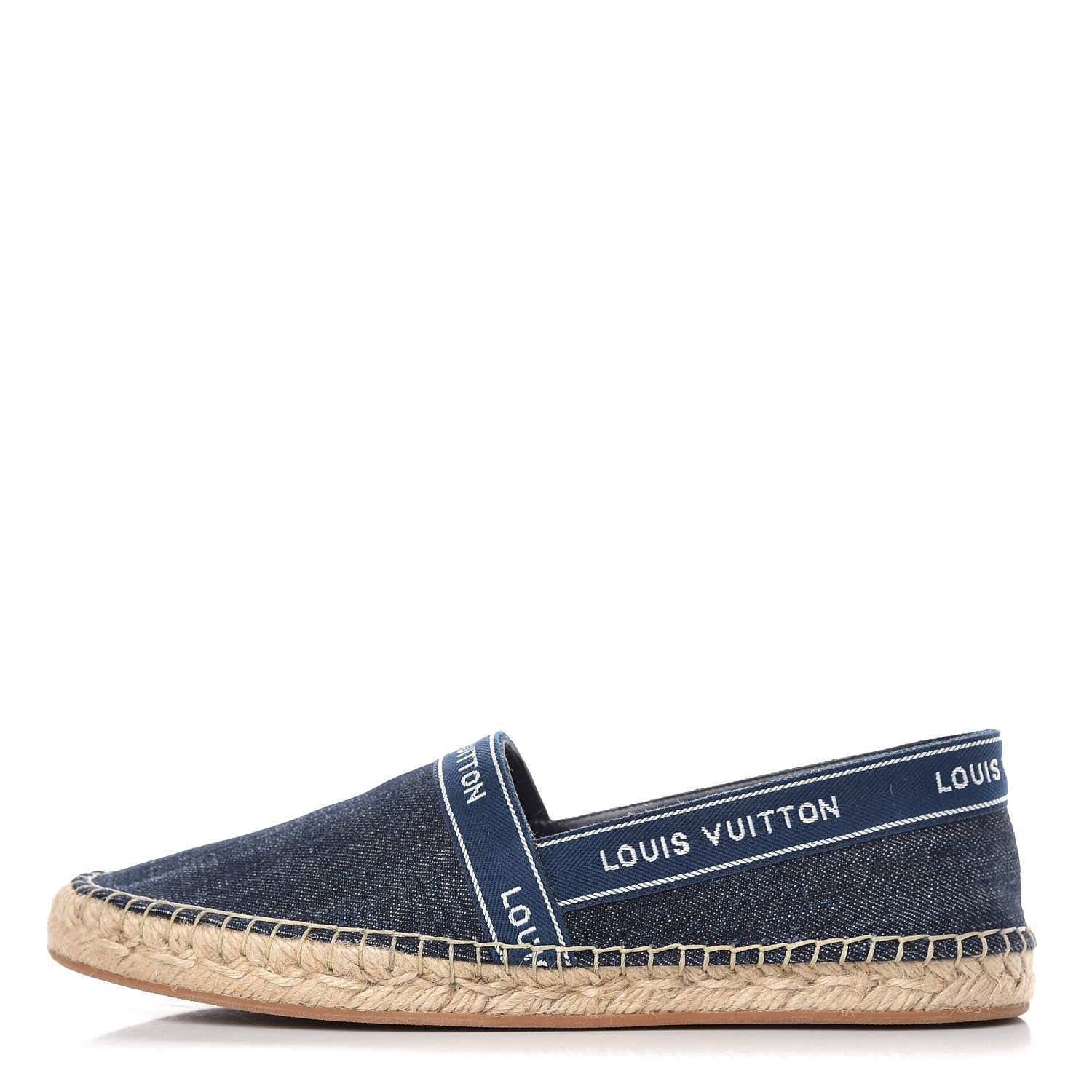Louis Vuitton Denim Croisiere Espadrille 37.5 Marine 1 of 9