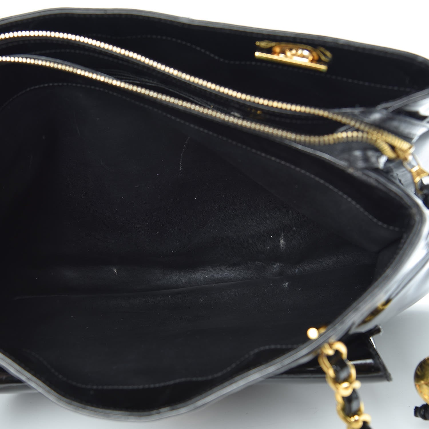 Chanel Patent Flap Shoulder Bag Black 7 of 24