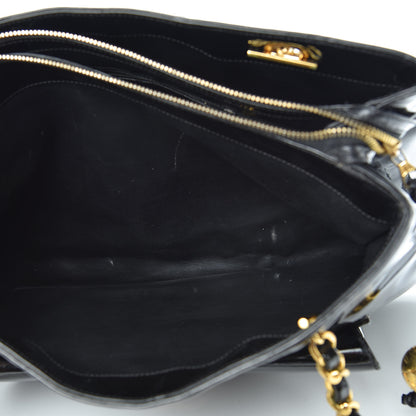 Chanel Patent Flap Shoulder Bag Black 7 of 24