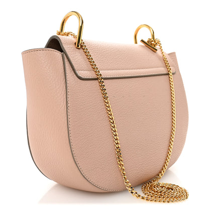 Chloe Grained Lambskin Drew Shoulder Bag Cement Pink 3 of 10