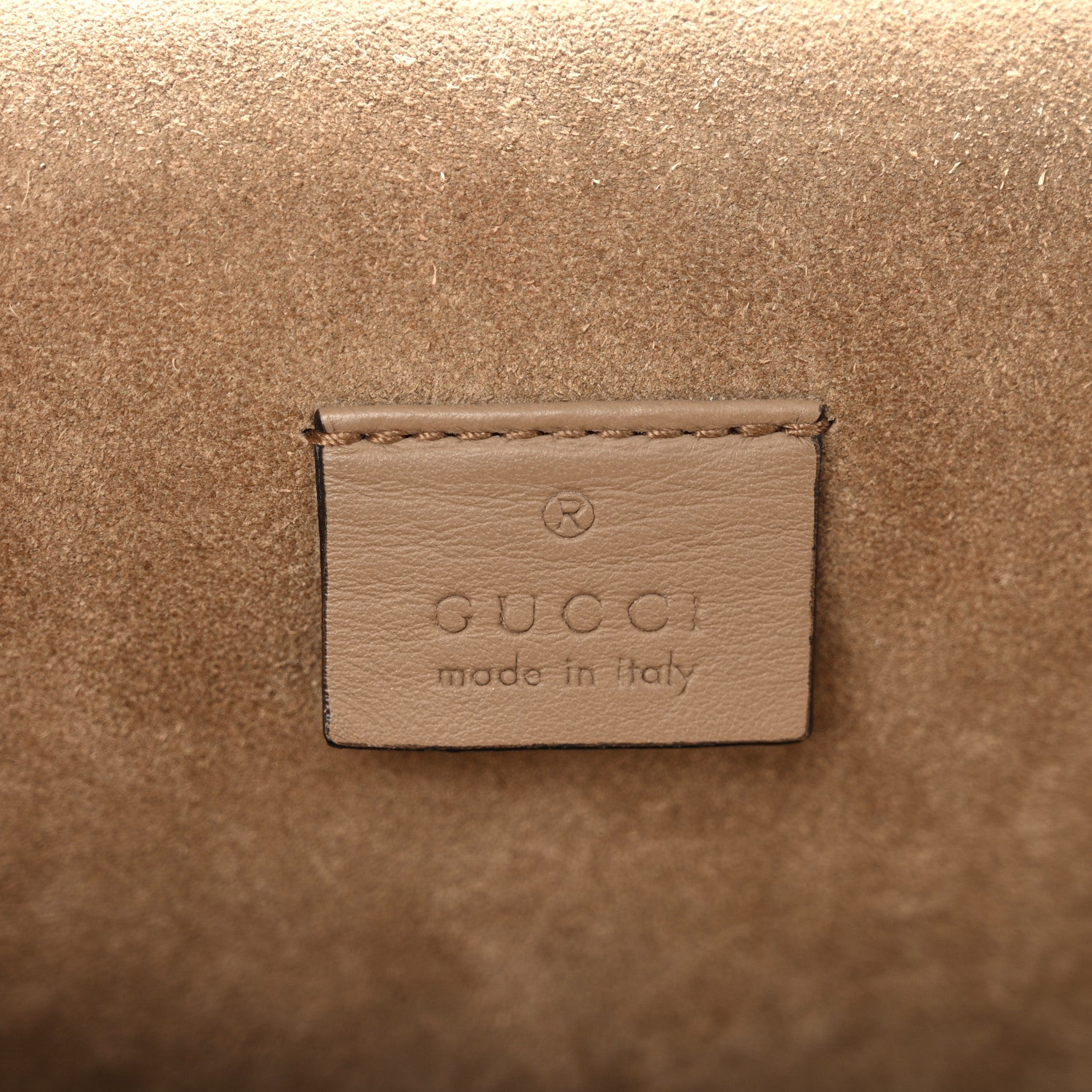 Gucci GG Supreme Monogram Bee Embroidered Medium Dionysus Shoulder Bag Taupe 6 of 13