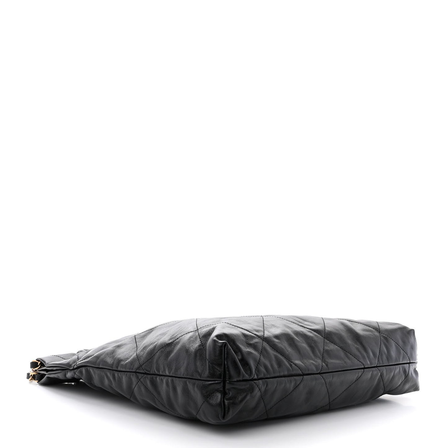 Shiny Calfskin Quilted Chanel 22 Black