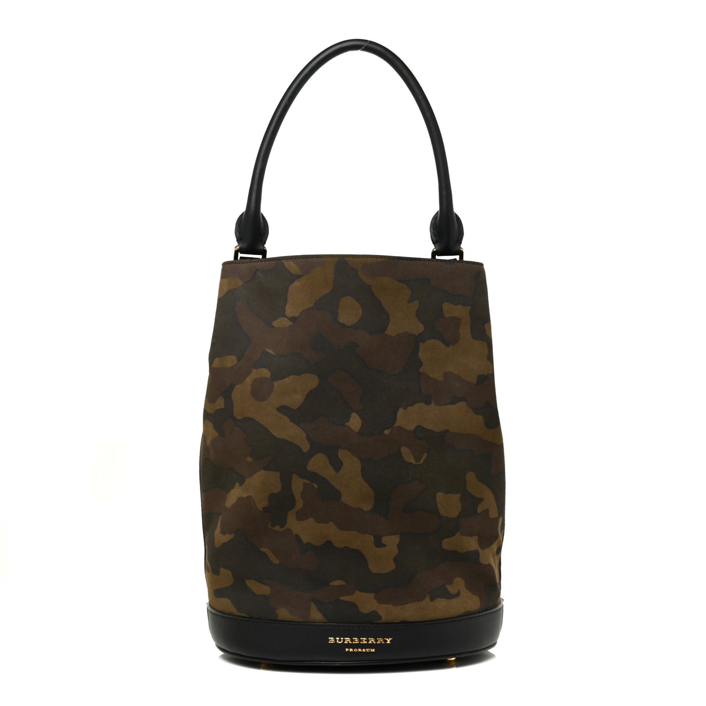 Calfskin Suede Camouflage Hobo Bag Multicolor