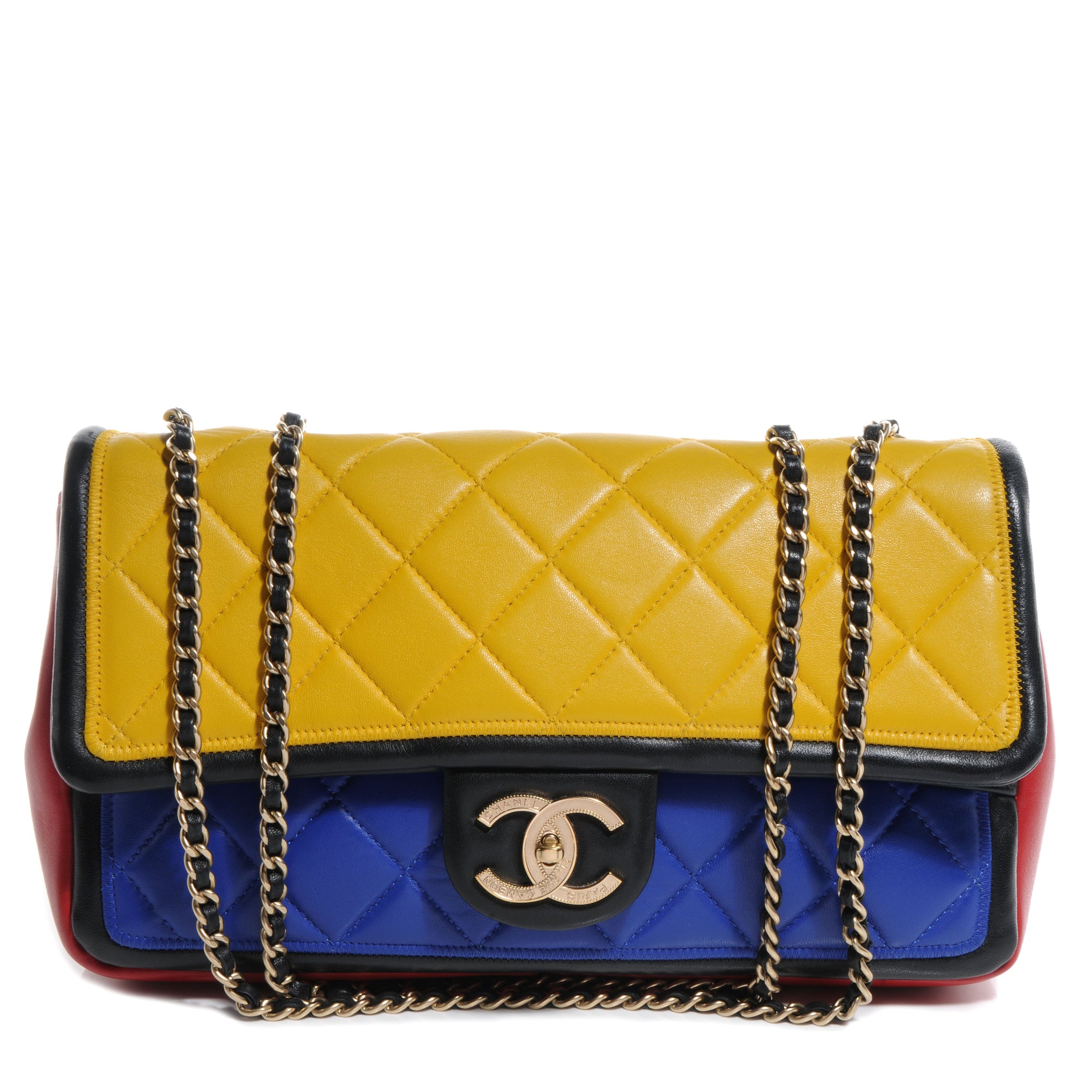 Chanel Lambskin Tri-Color Medium Graphic Flap 1 of 11
