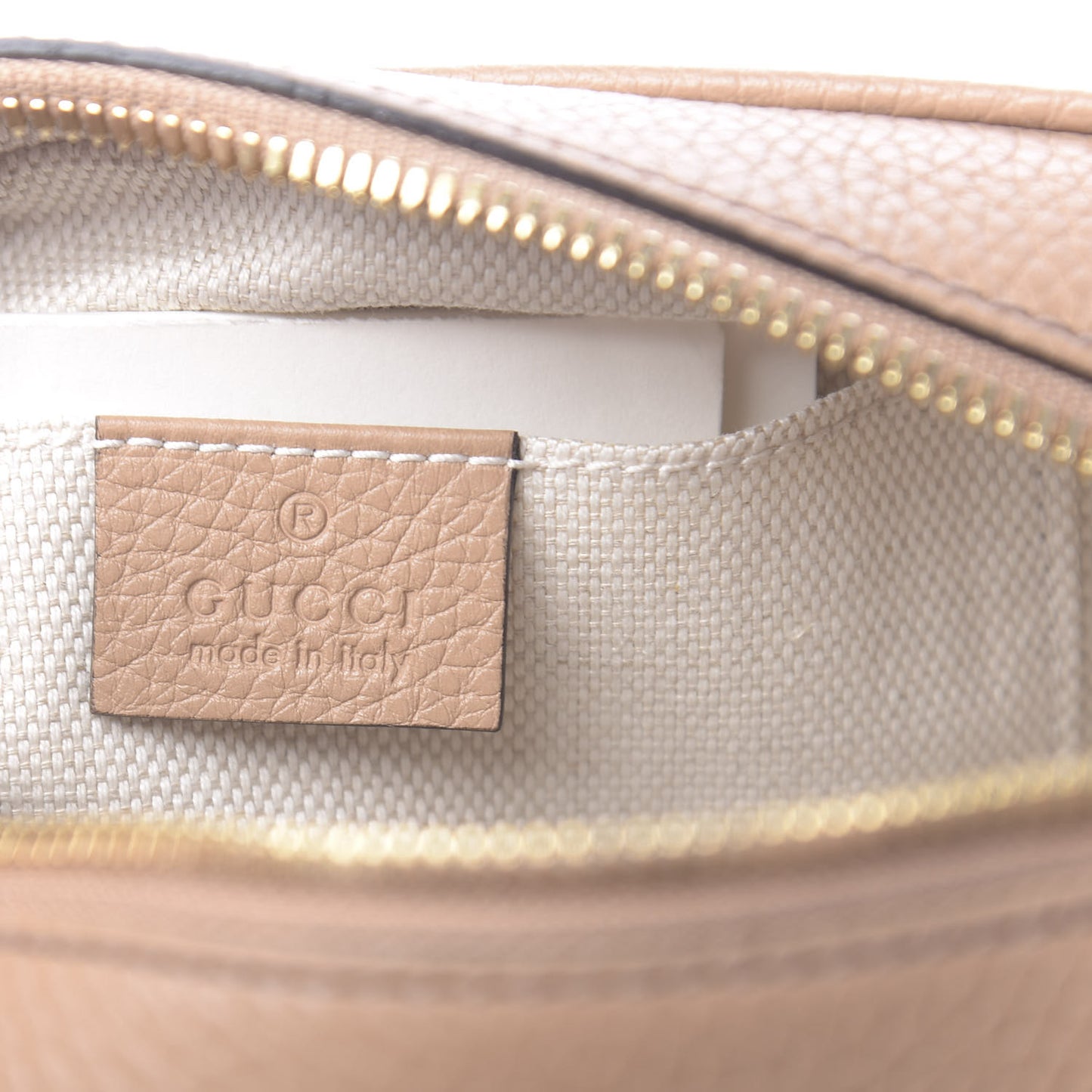 Pebbled Calfskin Small Soho Disco Bag Camelia