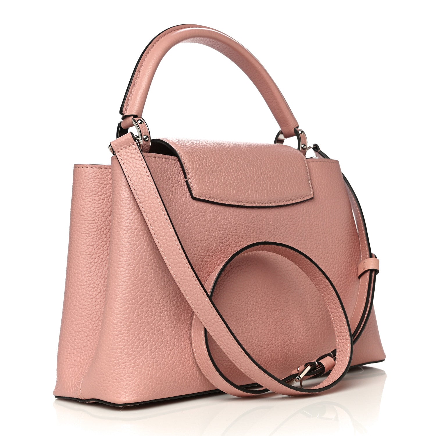 Louis Vuitton Taurillon Capucines PM Magnolia 3 of 9