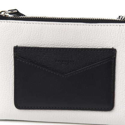 Givenchy Calfskin Duetto Pouch Black White 9 of 9