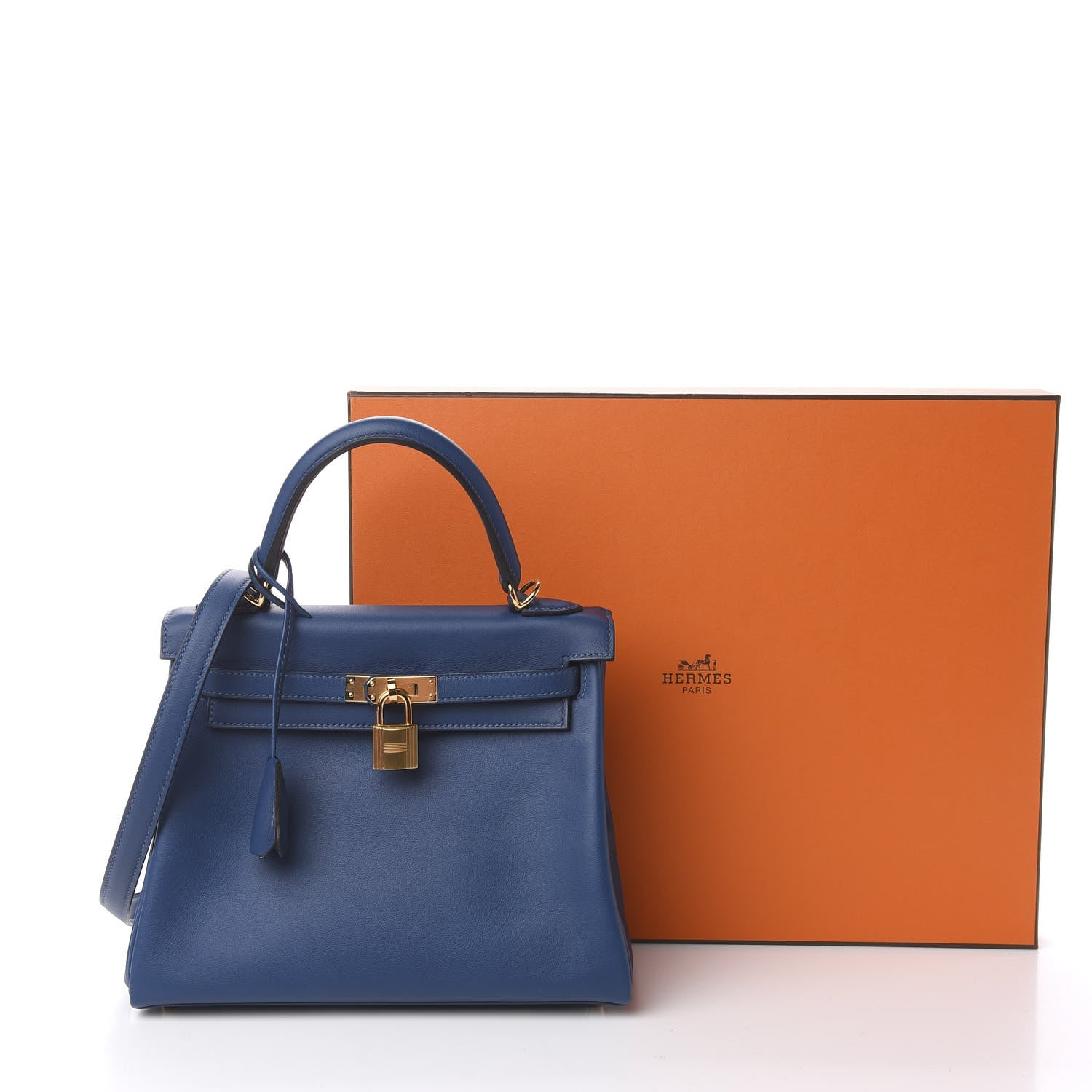 Hermes Swift Kelly Retourne 25 Deep Bleu 11 of 11