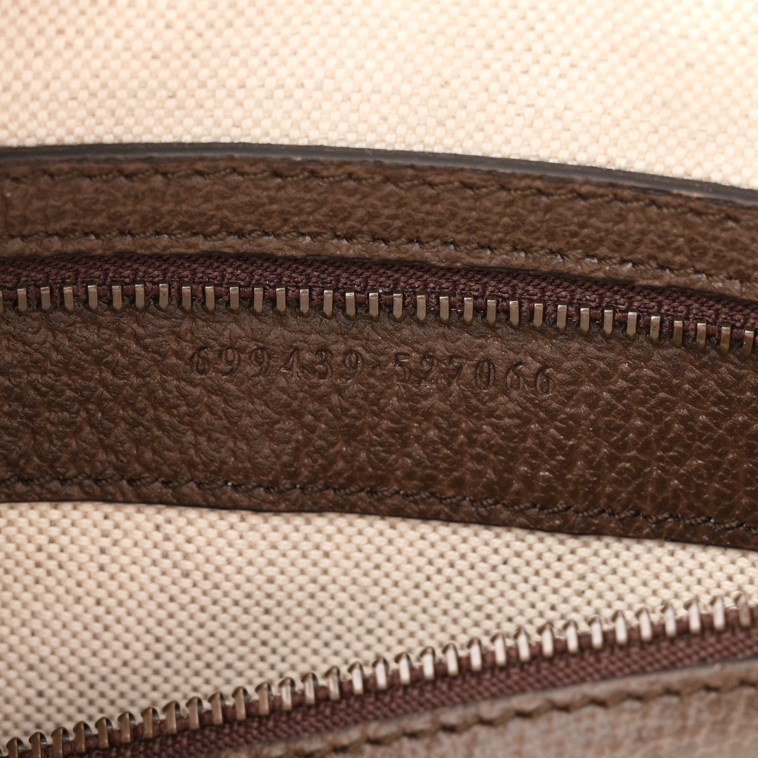 Gucci GG Supreme Monogram Textured Dollar Calfskin Web Ophidia Wristlet Shoulder Bag Beige Ebony New Acero 7 of 10