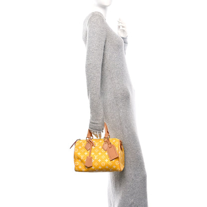 Louis Vuitton Calfskin Monogram Speedy P9 Bandouliere 25 Jaune Mat 2 of 10