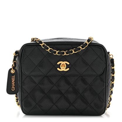 Chanel Caviar Quilted Flap Camera Case Black 1 of 13