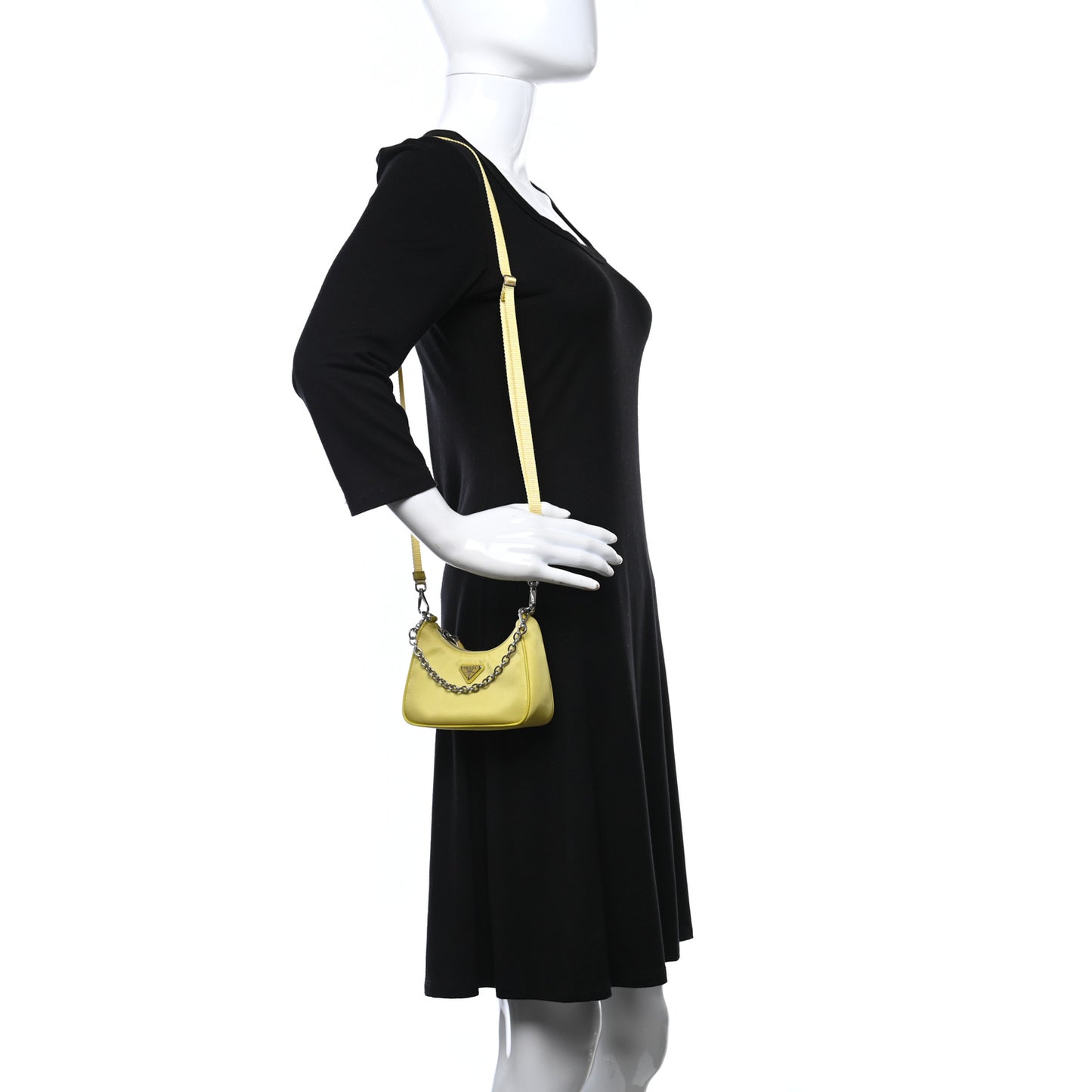 Tessuto Nylon Saffiano Mini Re-Edition 2000 Shoulder Bag Ananas