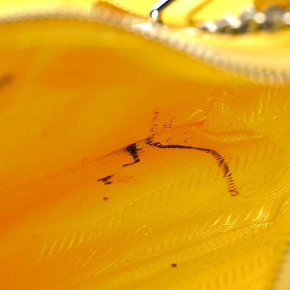 Prada Tessuto Nylon Saffiano Re-Edition 2005 Shoulder Bag Giallo 17 of 18