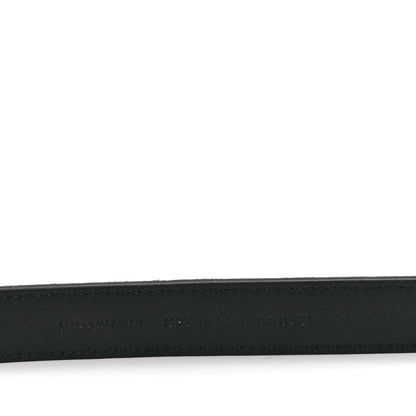 Saint Laurent Suede Calfskin Monogram Square Buckle Belt 90 36 Black 4 of 5