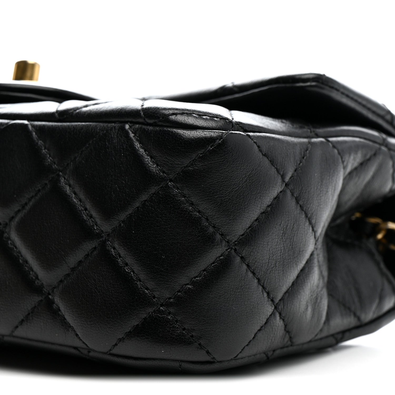 Chanel Lambskin Quilted Mini Rectangular Pearl Crush Flap Black 10 of 13