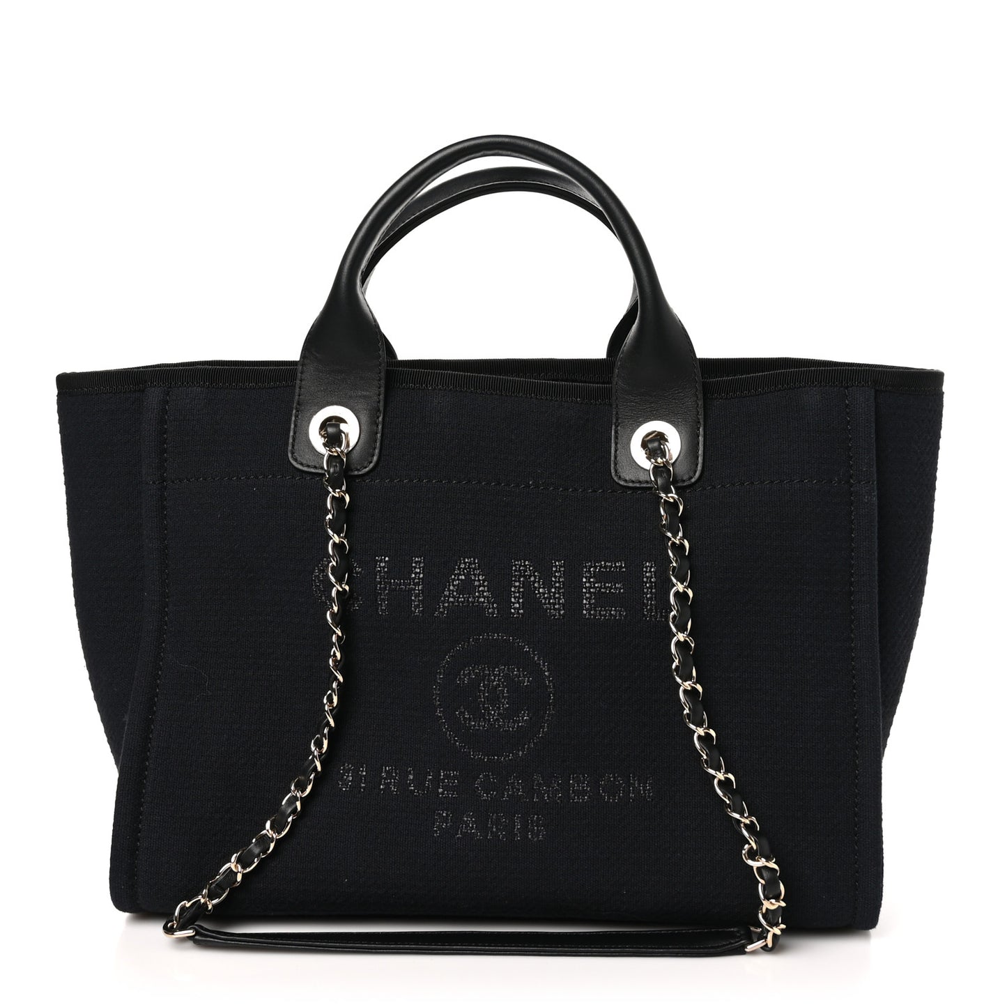 Mixed Fibers Small Deauville Tote Black
