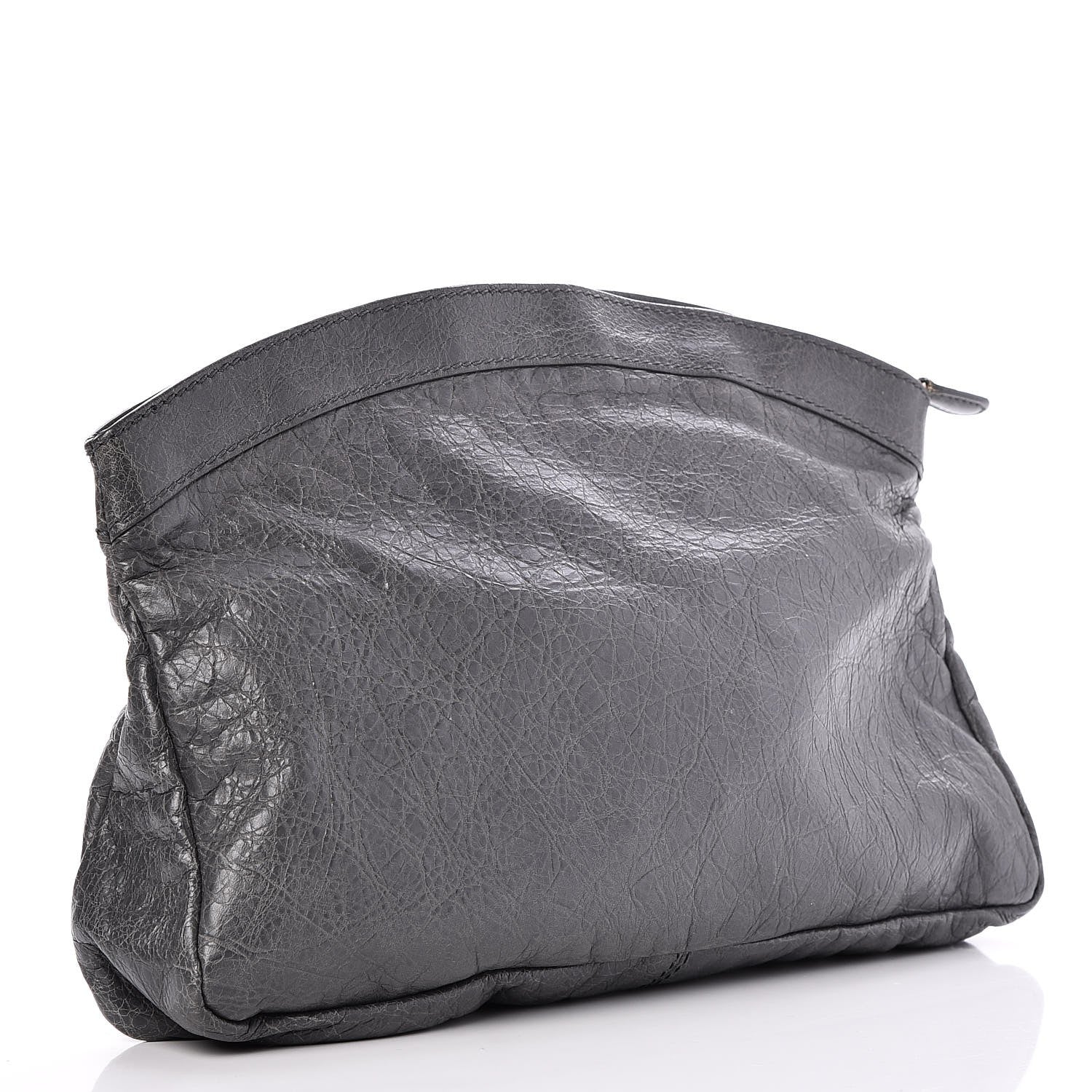 Balenciaga Agneau Giant 12 Rose Gold Hardware Premier Clutch Gris Tarmac 3 of 7