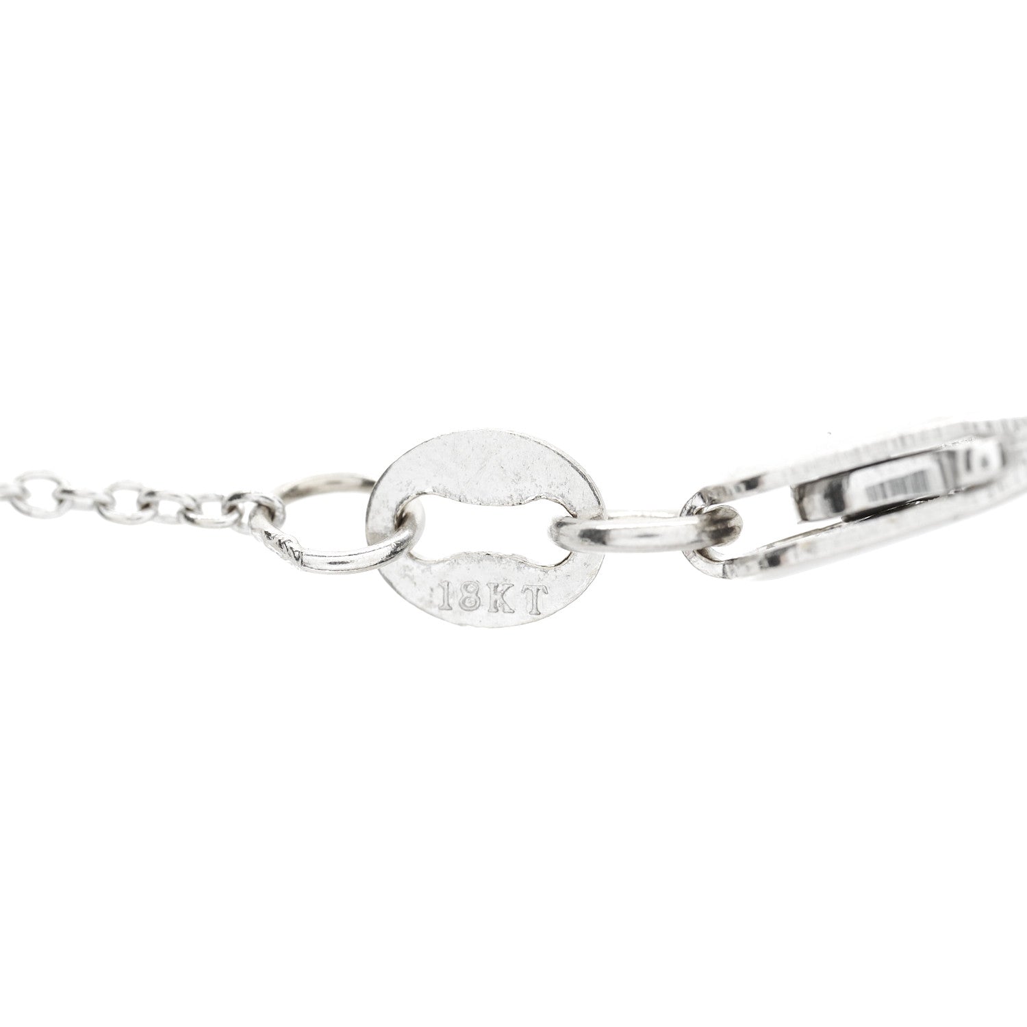 Roberto Coin 18K White Gold .10ctw Diamond Cross Pendant Necklace 5 of 6