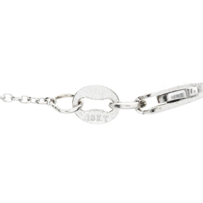 Roberto Coin 18K White Gold .10ctw Diamond Cross Pendant Necklace 5 of 6