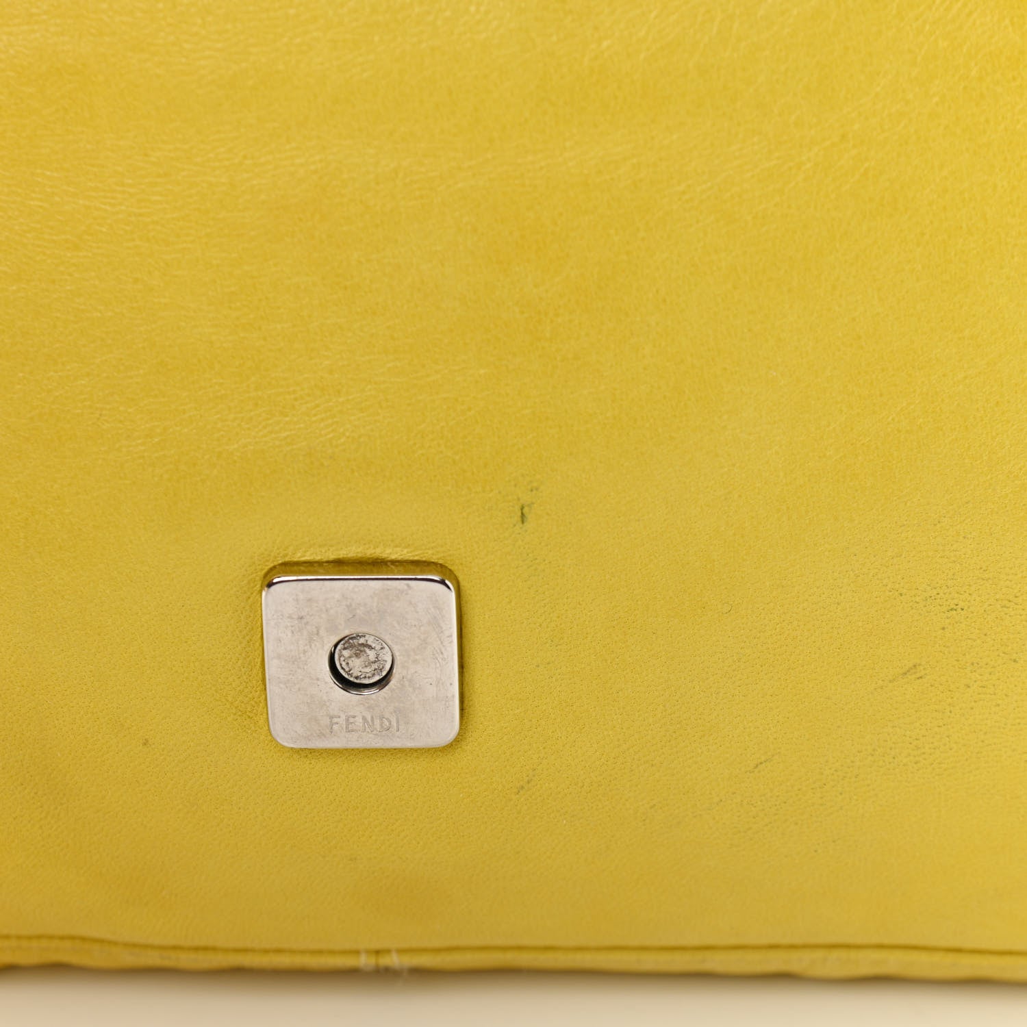 Fendi Calfskin Baguette Yellow 15 of 15