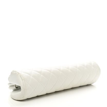 Chanel Caviar Quilted Timeless Clutch White 5 of 10