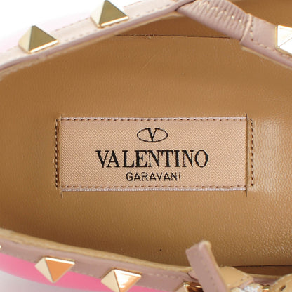 Valentino Garavani Patent Rockstud Cage Ballerina Flats 41 Ninphea Poudre 7 of 8