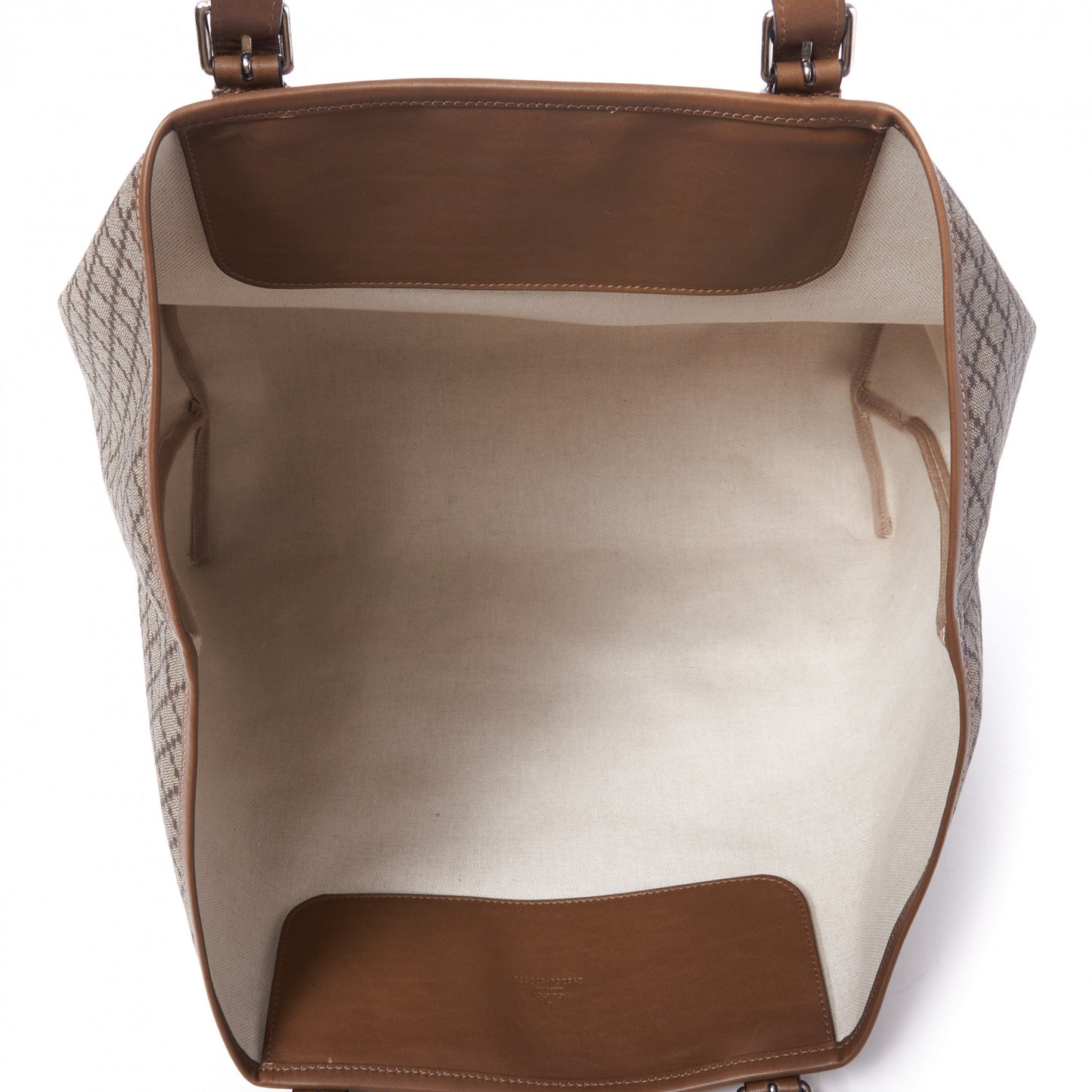 Coated Canvas Diamante Plus Tote Bag Brown
