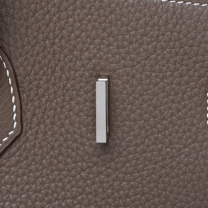 Hermes Taurillon Clemence Birkin 35 Etoupe 20 of 30