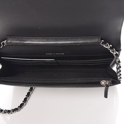 Chanel Patent Strass Wallet On Chain WOC Black 7 of 12