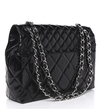 Chanel Vinyl Quilted In the Business Flap Bag Black 3 of 12