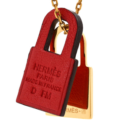 Hermes Swift Small O'Kelly Pendant Necklace Rouge De Coeur 5 of 7