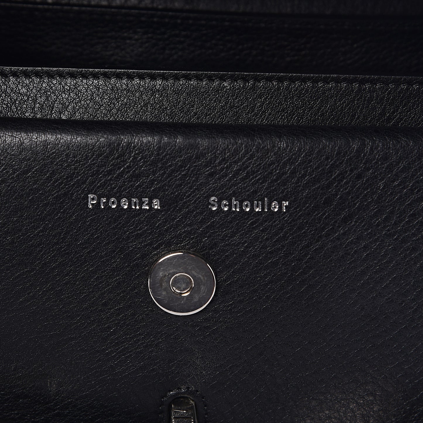 Calfskin PS11 Classic Shoulder Bag Black