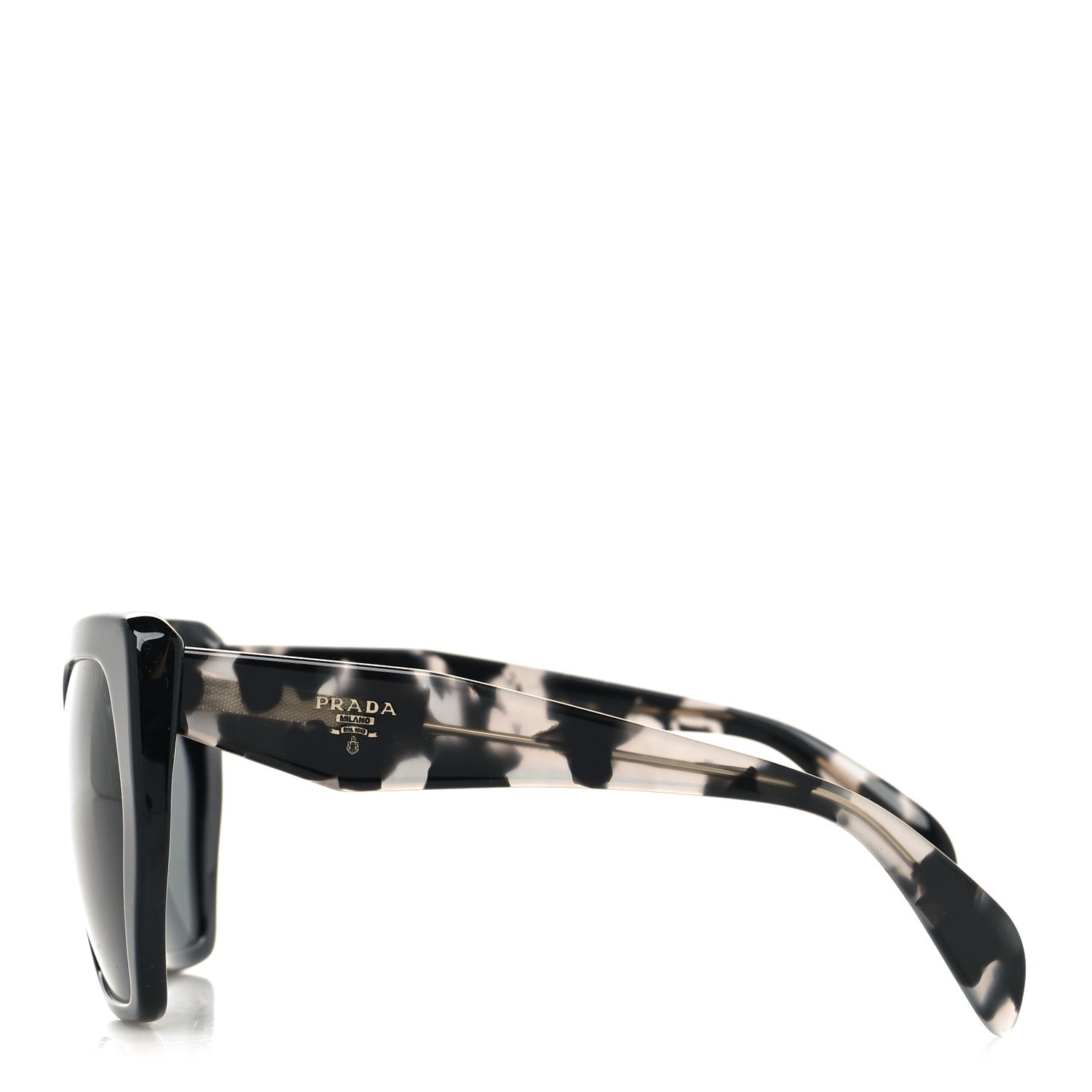 Prada Acetate Sunglasses SPR 16R Black Tortoise Grey 3 of 7