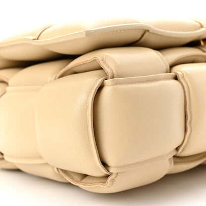 Bottega Veneta Lambskin Maxi Intreccio Padded Chain Cassette Crossbody Bag Porridge 9 of 11
