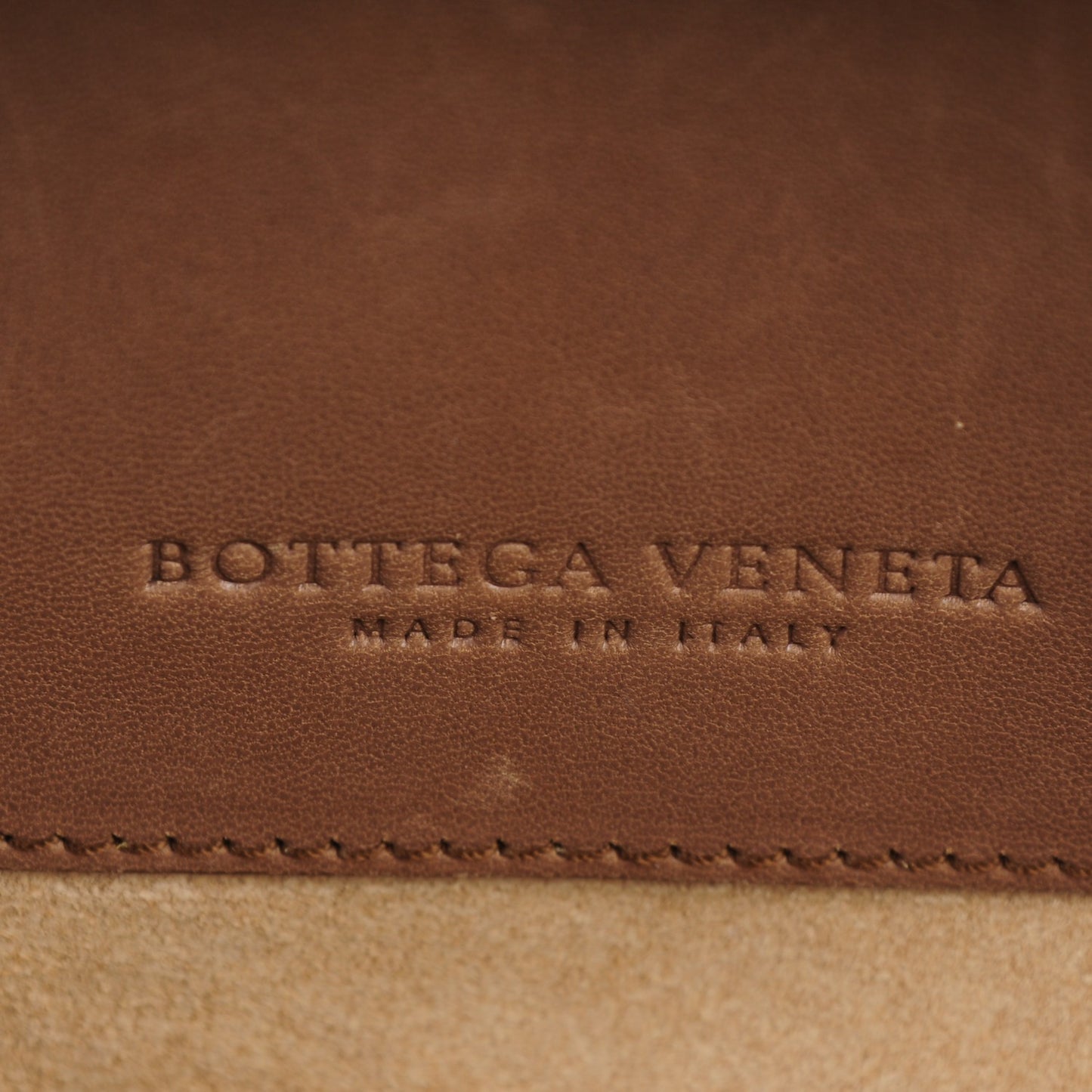 Nappa Intrecciato Large Ombre Tote Camel