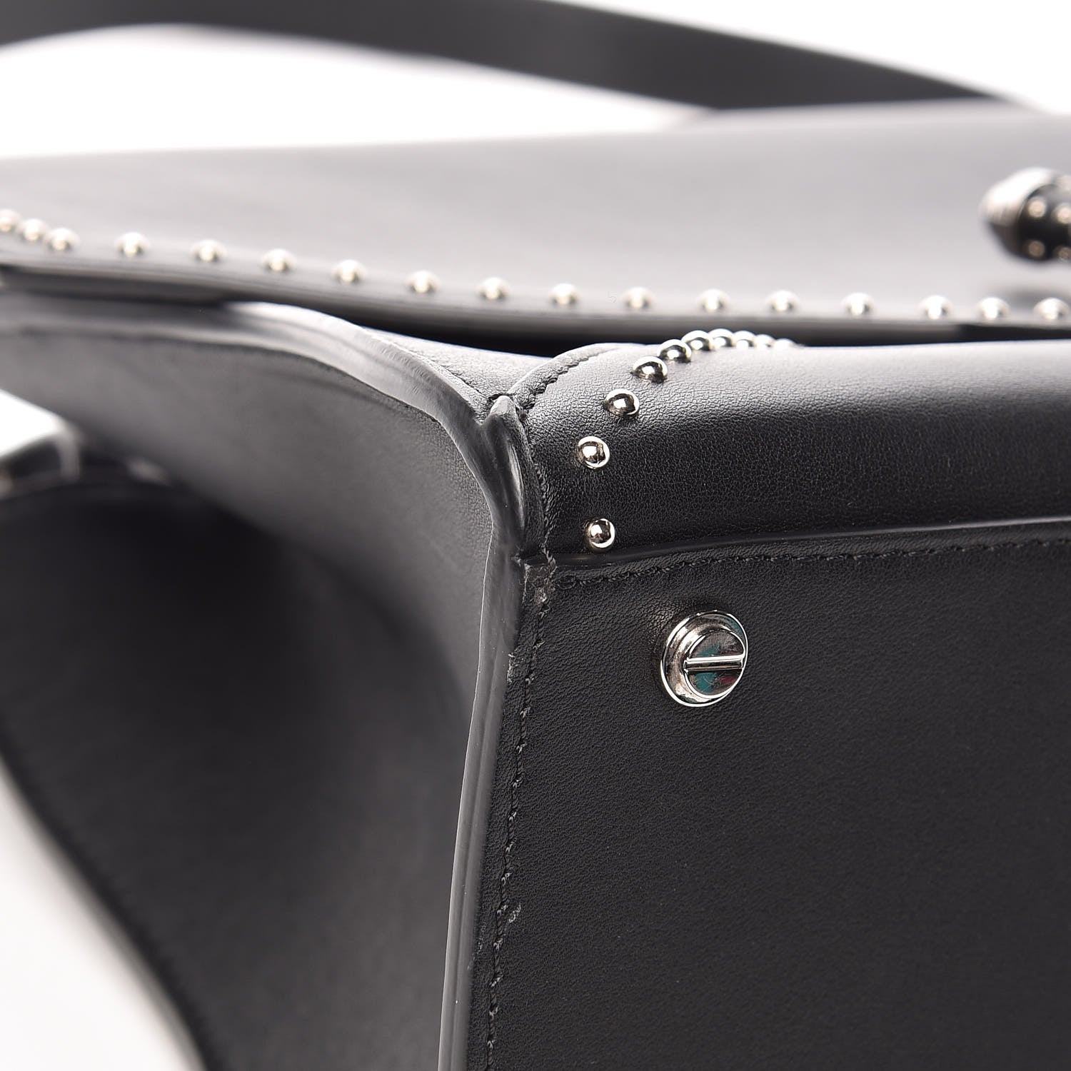 Givenchy Calfskin Studded Small Obsedia Satchel Black 10 of 15