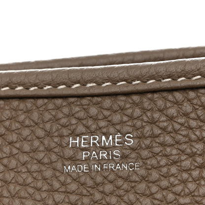 Hermes Taurillon Clemence Evelyne III PM Etoupe 6 of 11