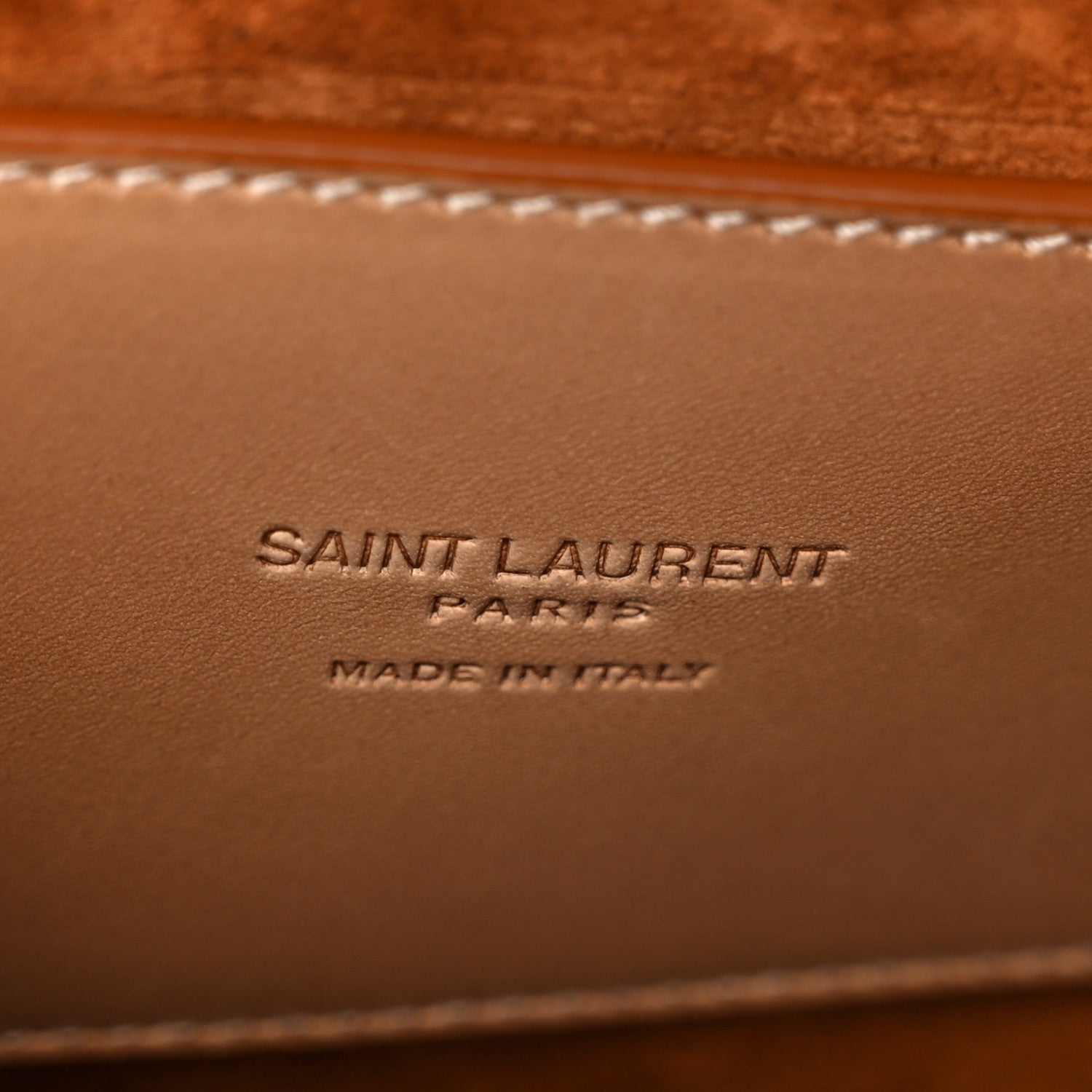 Saint Laurent Smooth Vintage Calfskin Small Kaia Satchel Brown Gold 8 of 12