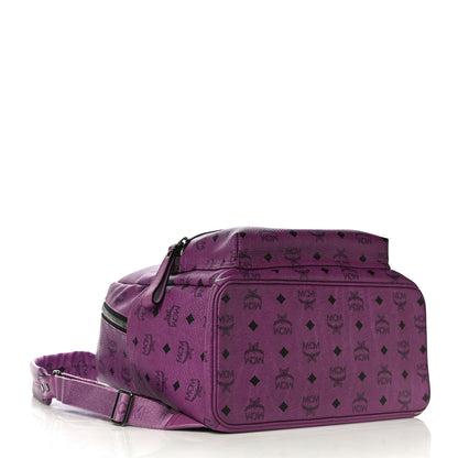 MCM Visetos Medium Sprinkle Stud Stark Backpack Purple 4 of 13