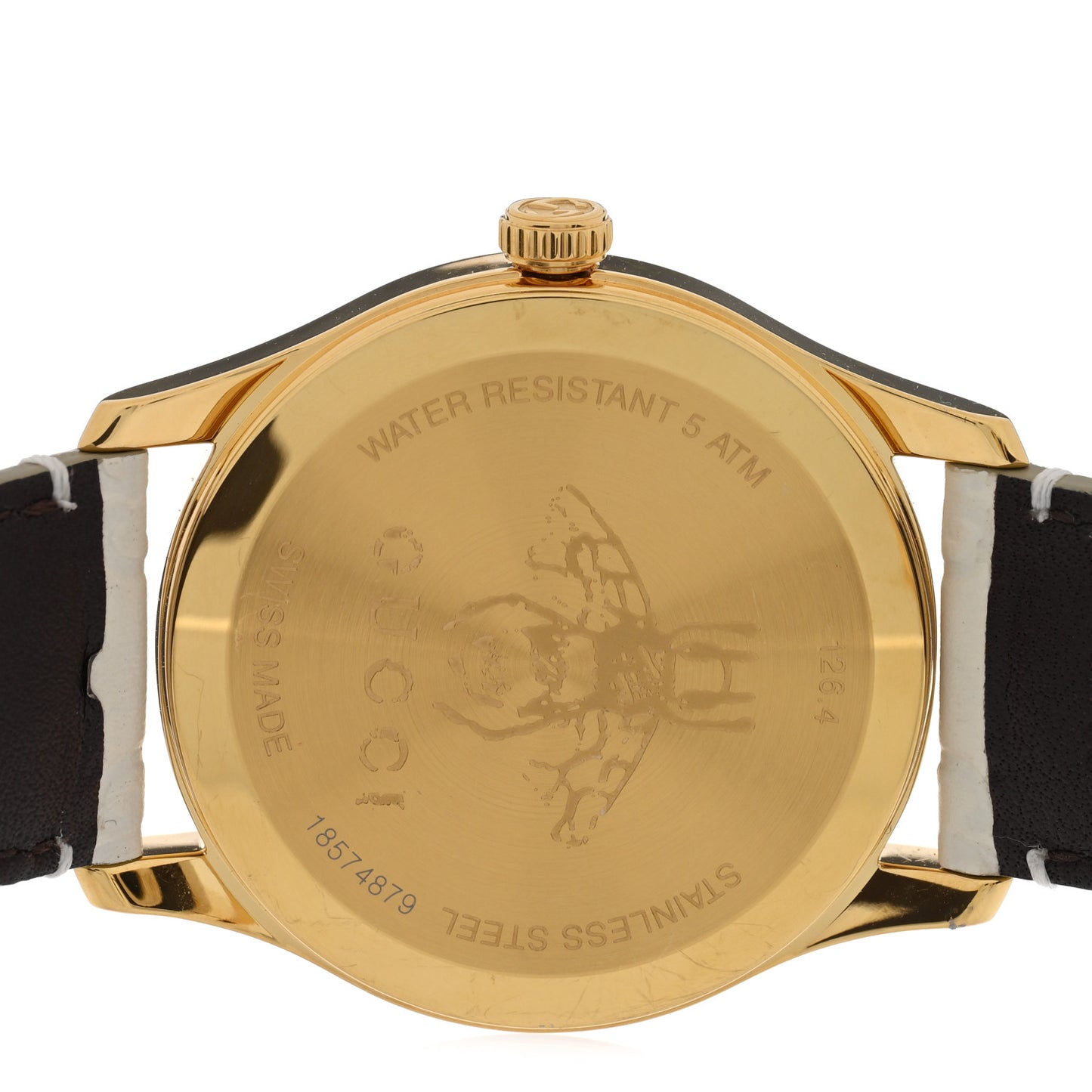 Stainless Steel Calfskin 38mm G-Timeless Quartz Watch White