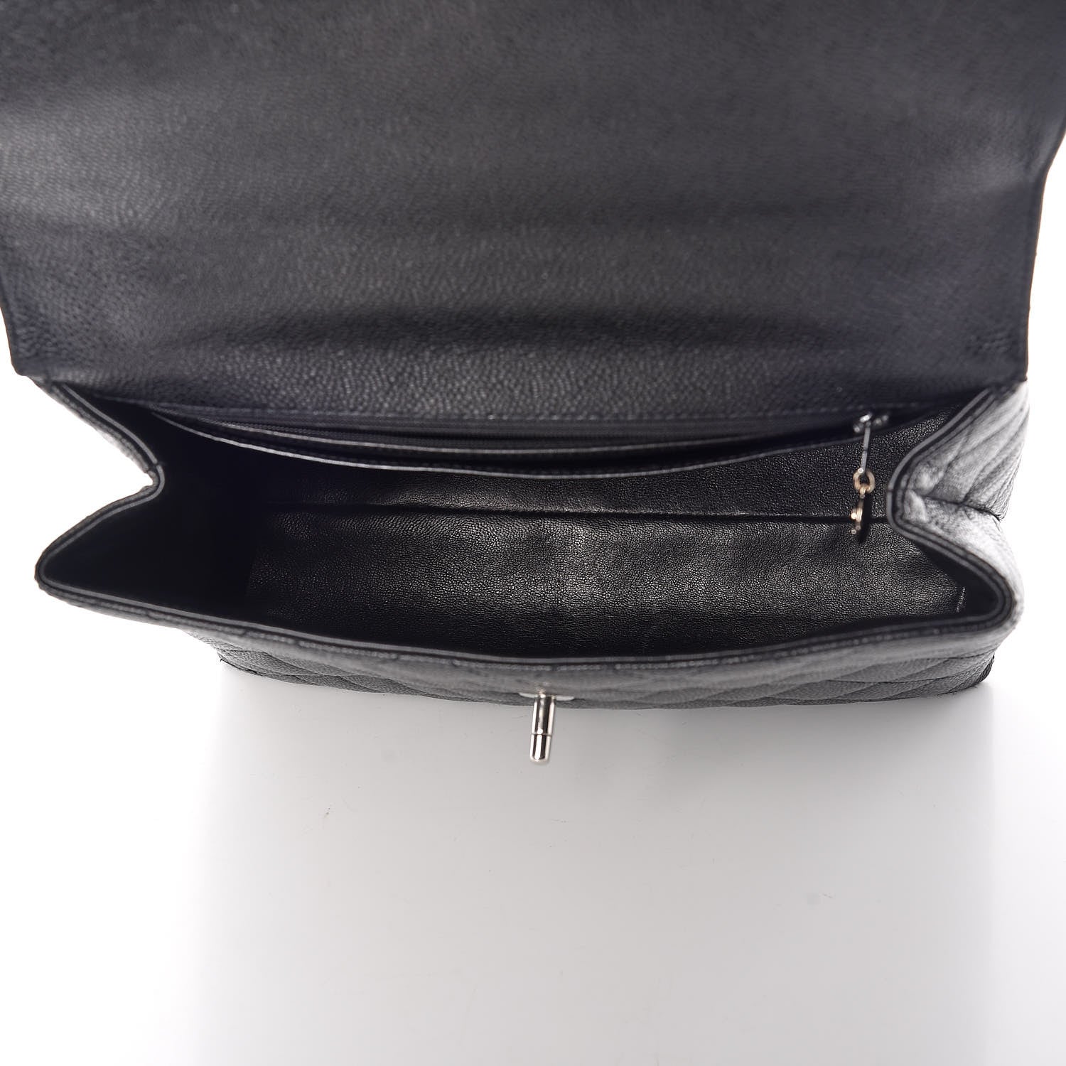 Chanel Caviar Quilted Jumbo Kelly Flap Black 7 of 12