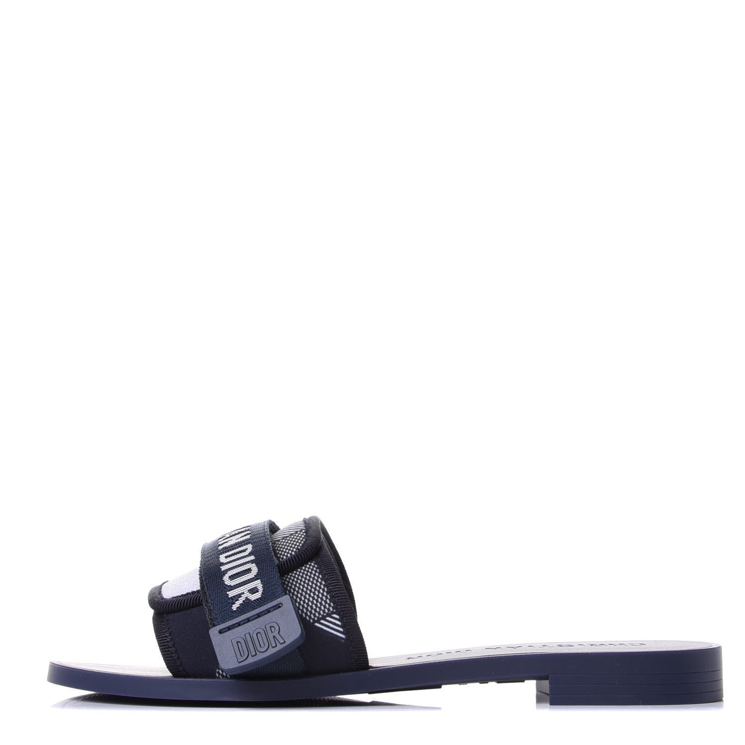 Christian Dior Technical Stretch Fabric Camouflage Dio(r)evolution Slide Sandals 36 Deep Blue 1 of 11